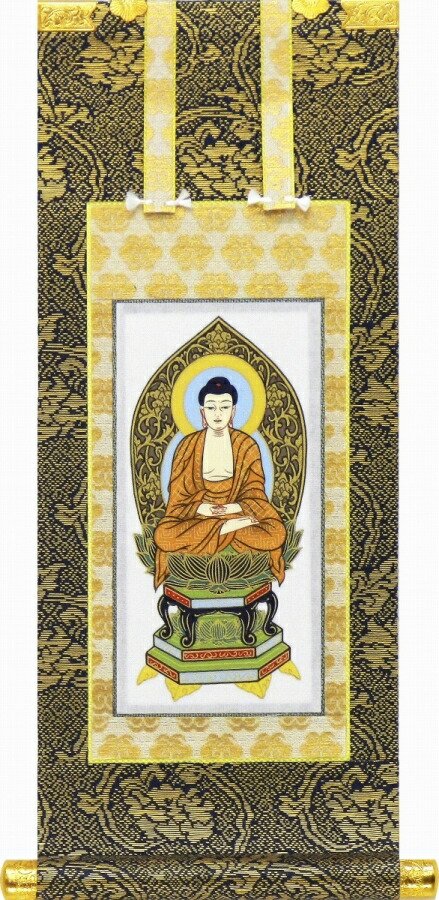 楽天市場】掛け軸 お仏壇用掛軸（御本尊と両お脇）曹洞宗「釈迦如来