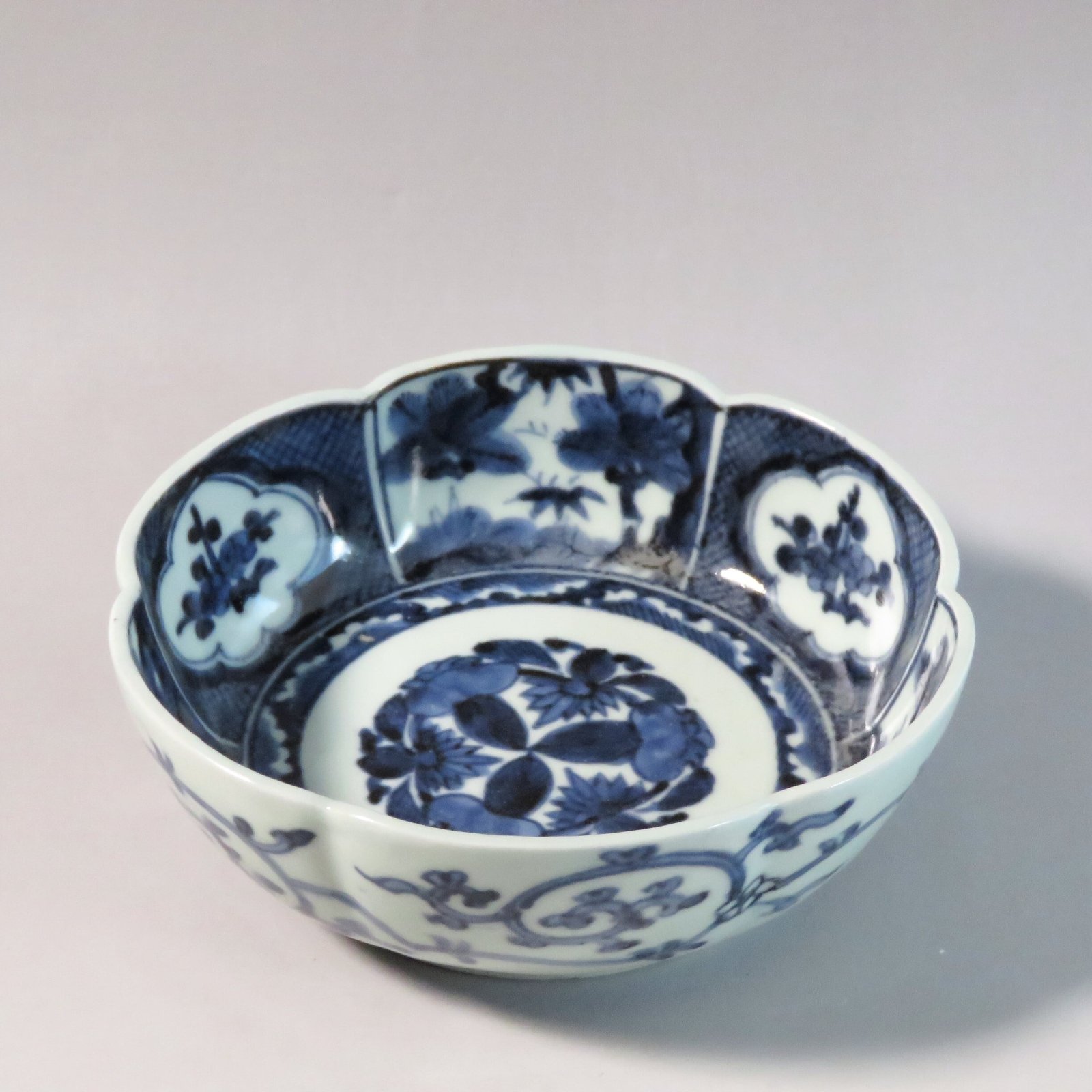 古伊万里 三友染付 なます皿(B) 江戸宝暦様式(1700年代後半) dby11073