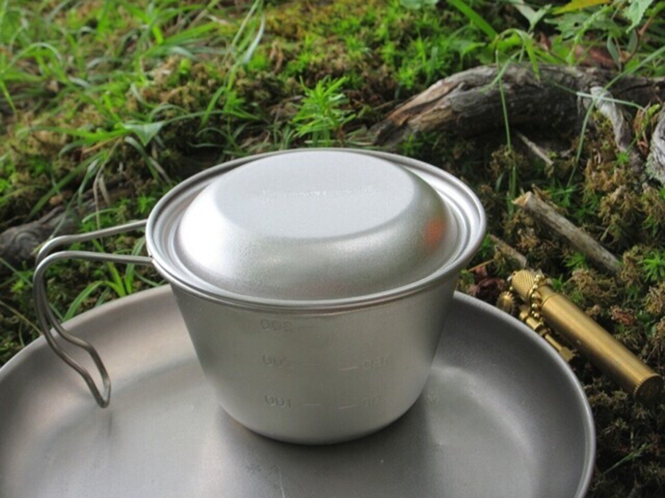 スノーピーク深型チタンシェラカップ蓋付きレビュー！サイズと重量