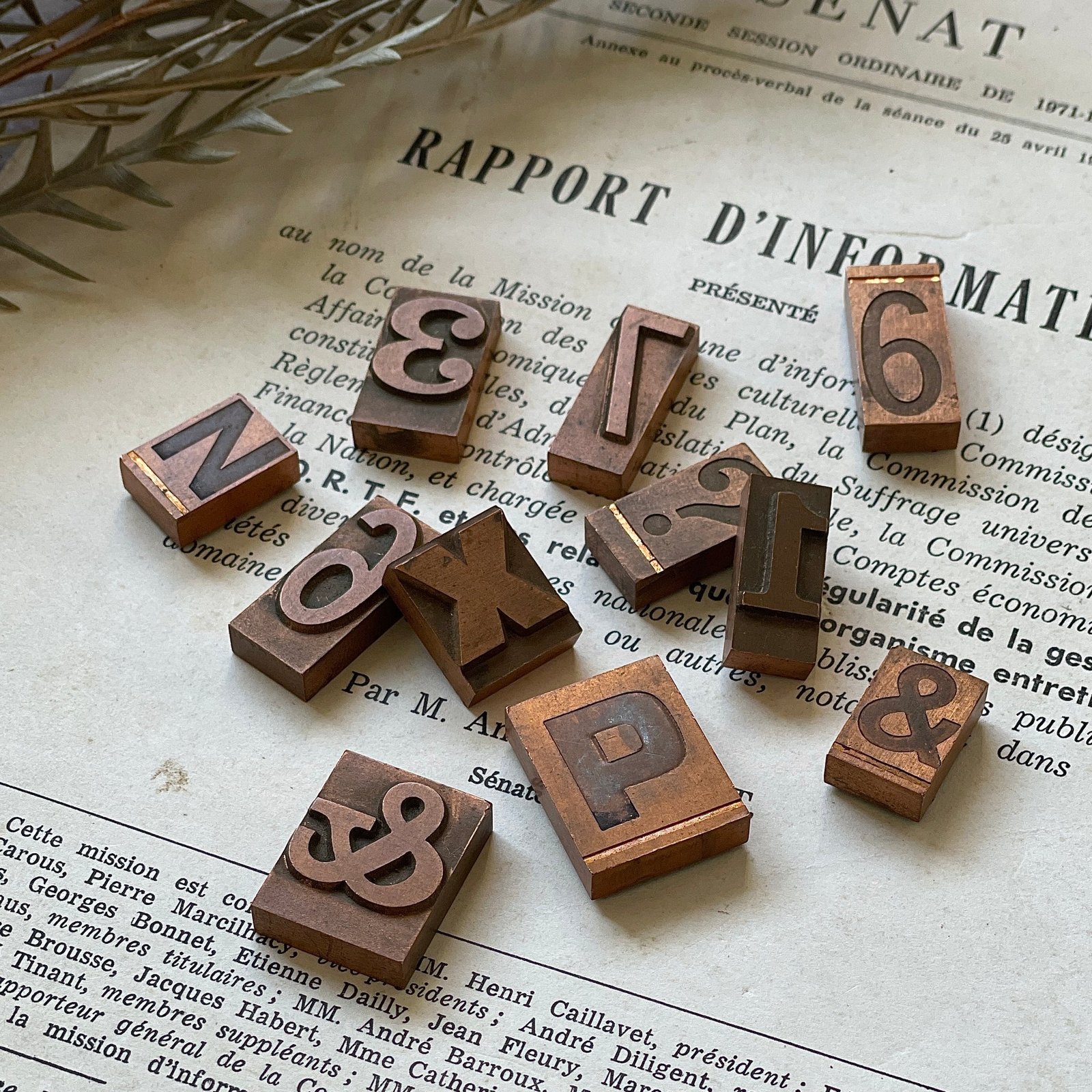 コッパー（銅）のスタンプセット イギリスアンティーク – チェルシー