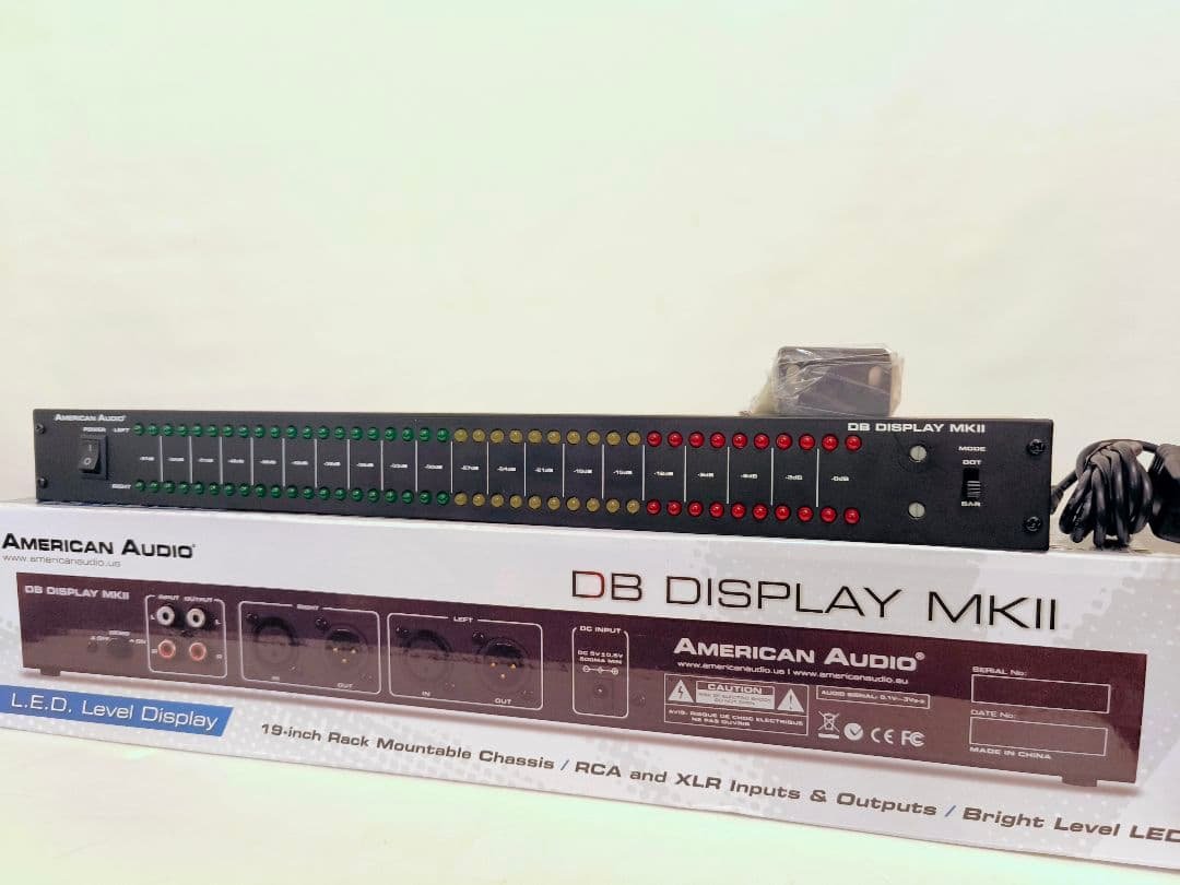 DB DISPLAY MKII 19インチラックマウント LEDレベル表示器 AMERICAN AUDIO ( アメリカンオーディオ ) DB Display MKII LEDレベル