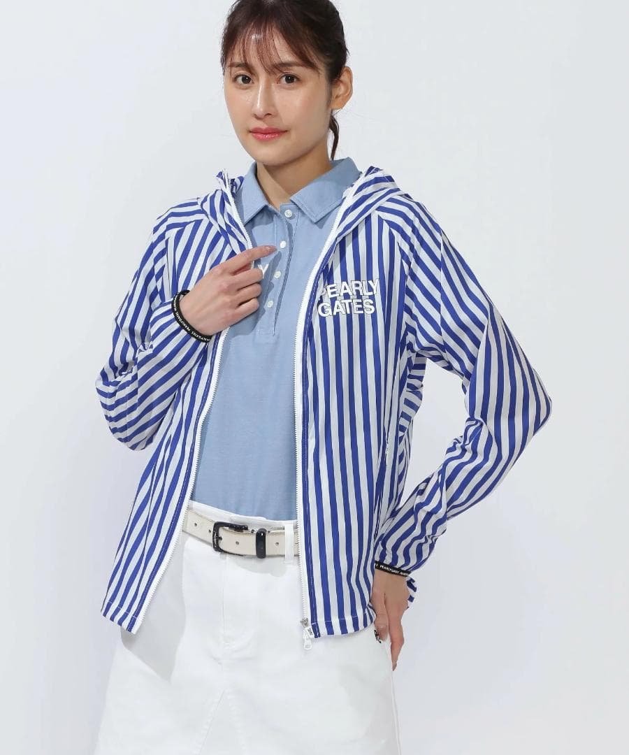 未使用 タグ付き パーリーゲイツ フーディブルゾン ストライプ 2 L ブルー青 2026年最新】Yahoo!オークション -パーリーゲイツ ブルゾンの中古品