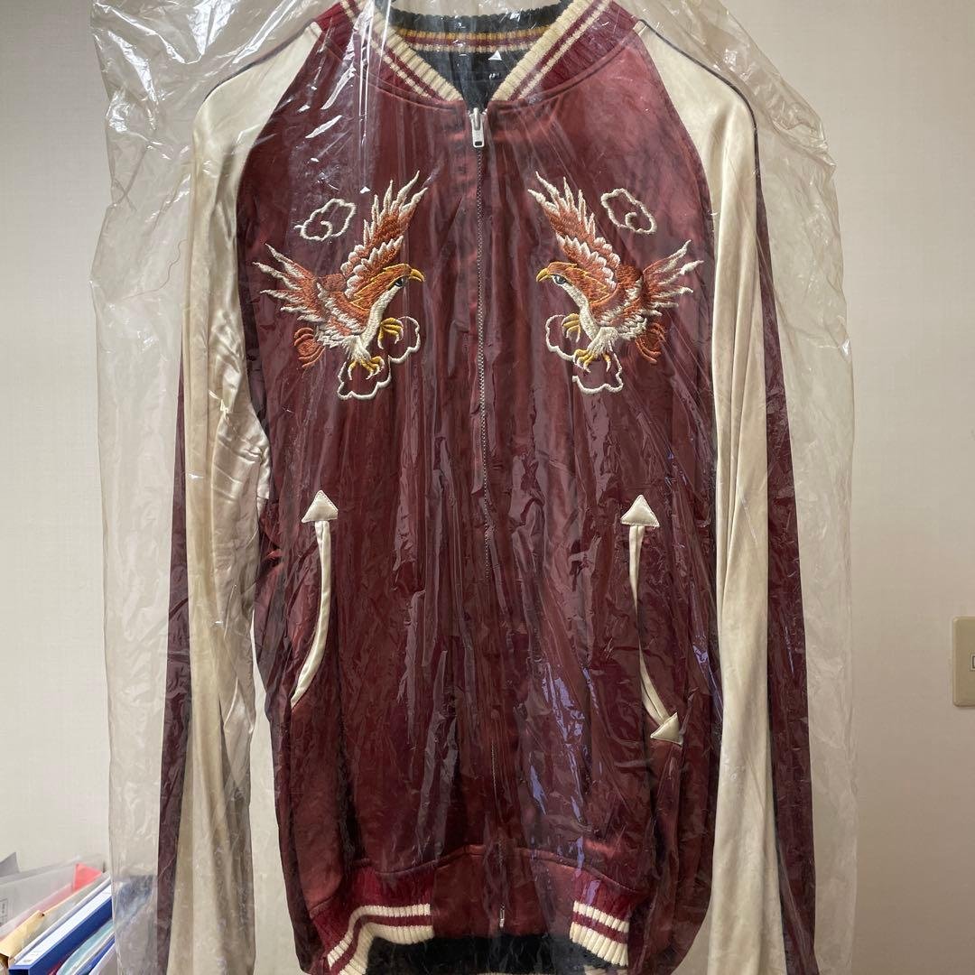 The FLATFEAD フラットヘッドスカジャン 刺繍 鷲 地図 美品 THE FLAT HEAD フラットヘッド スカジャン | Pay ID