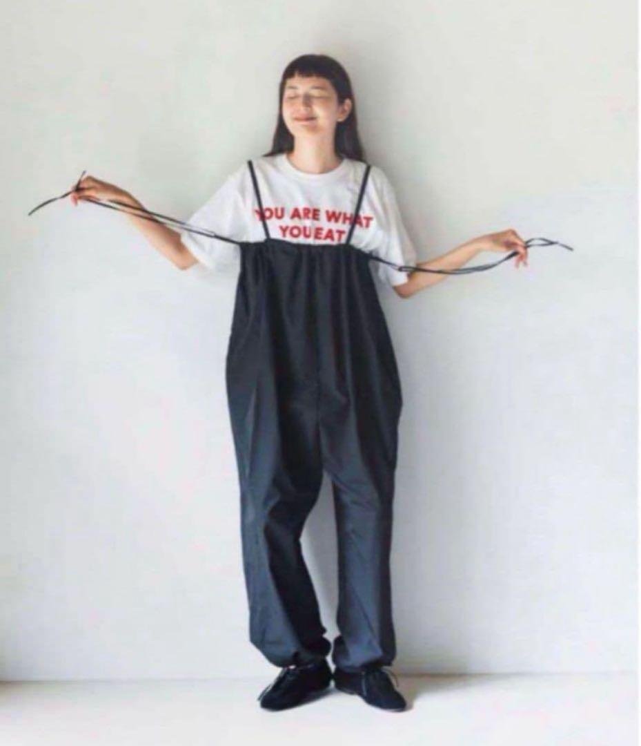 fofofofa KINCHAKU salopette / black フリー SALE】NYLON ZIP SALOPETTE