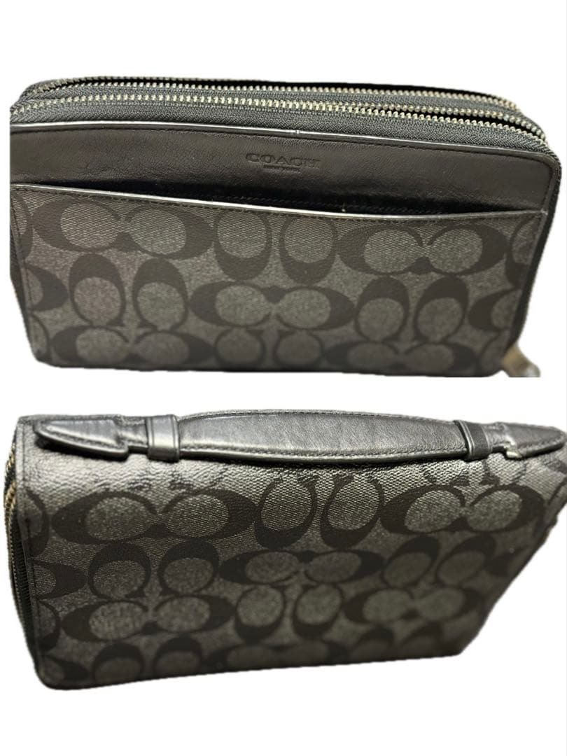 Coach 長財布 クラッチバッグ オーガナイザー Wファスナー COACH（コーチ） メンズ 長財布 トラベル ウォレット オーガナイザー