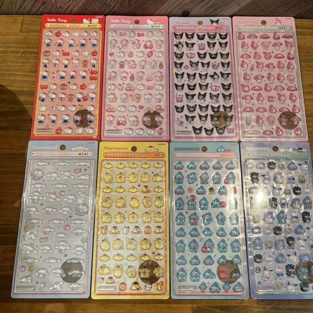 【国内正規品】サンリオ ボンボンドロップシールmini 全種類 2026年1月発売✨ サンリオの「ボンボンドロップシールmini」が可愛