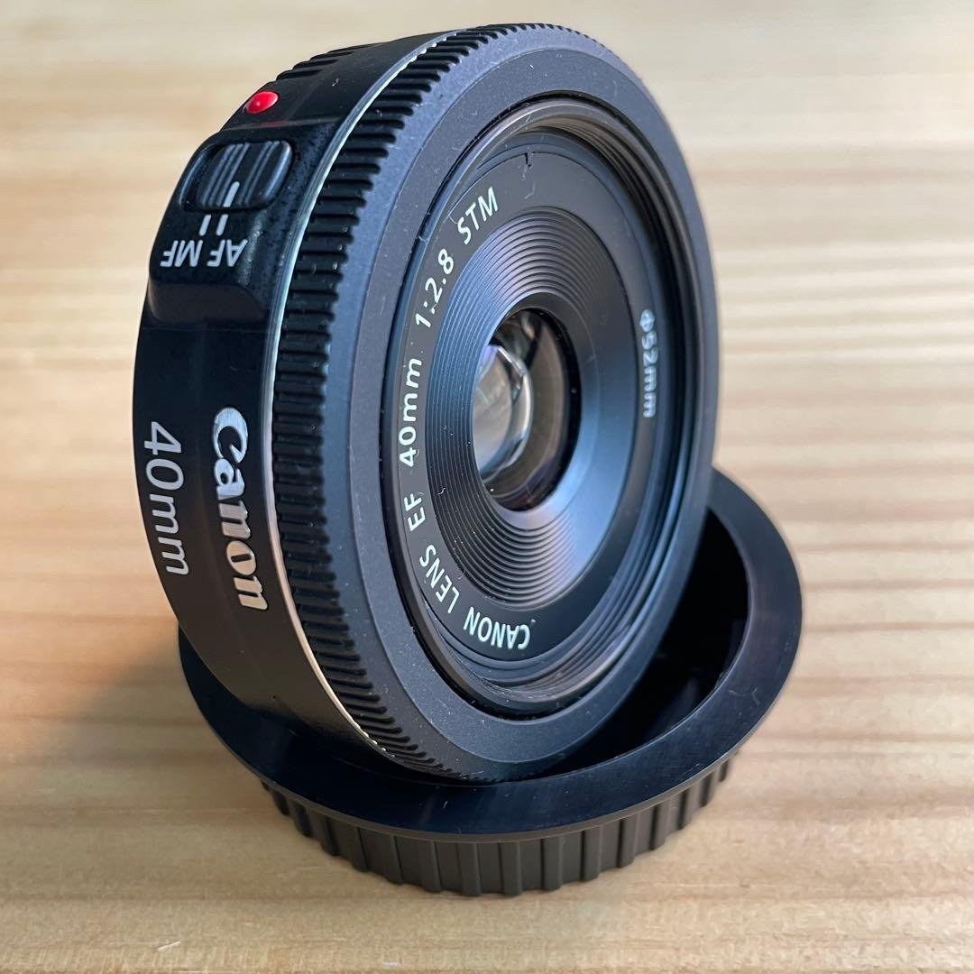 Canon EF 40mm f/2.8 STM レンズ EFレンズ キヤノン 単焦点レンズ Canon EF40mm F2.8 STM ホワイト 中古