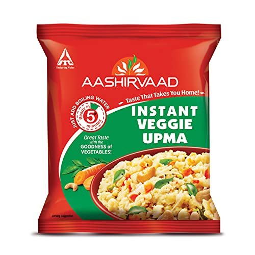 Aashirvaad Instant Meals Veggie Upma Pouch 60g